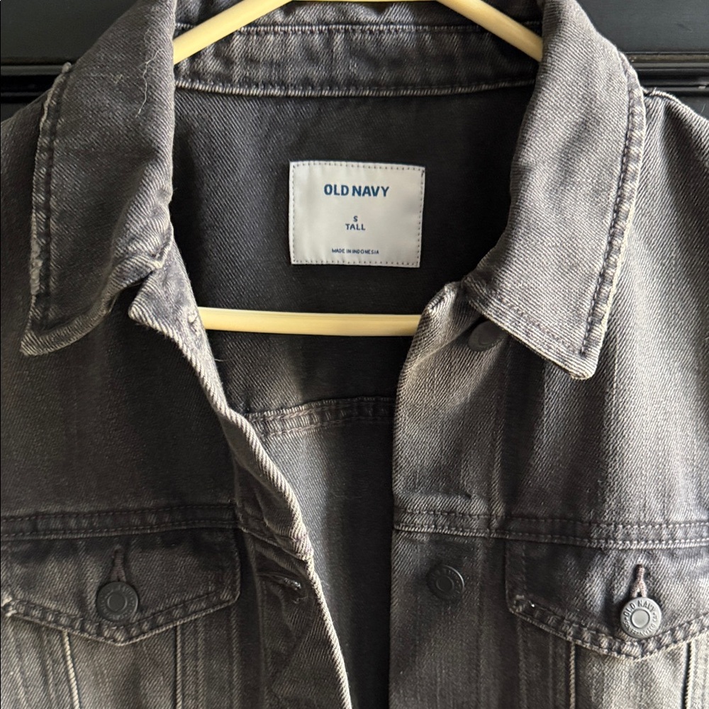 Old Navy Charcoal Button-Up Jacket